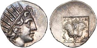 ロドス島　ヘミドラクマ　アンティークコイン 古代ギリシャ シラクサ BC317-289 テトラドラクマ 銀貨 NGC Ch