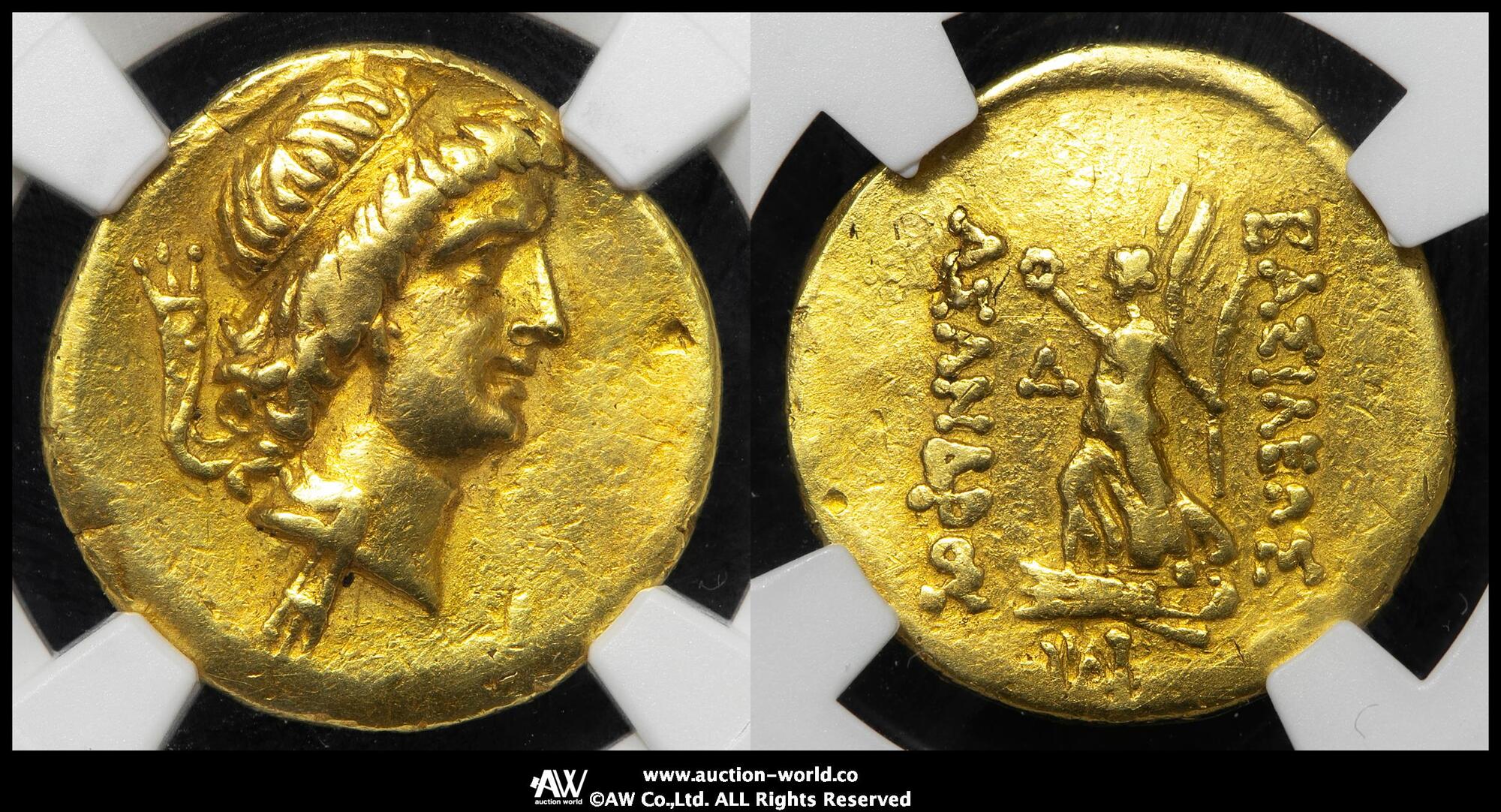 古代ギリシャ レスボス島 ヘクテ貨 NGC AU 5/5 5/5 古代056 古代ギリシャ レスボス ヘクテ金貨 NGC VF