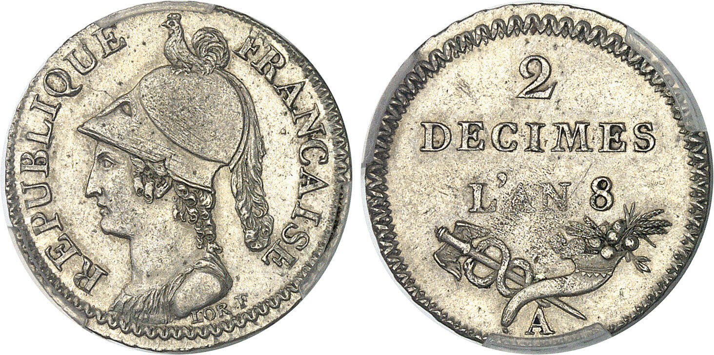 CoinArchives.com Search Results : decimes