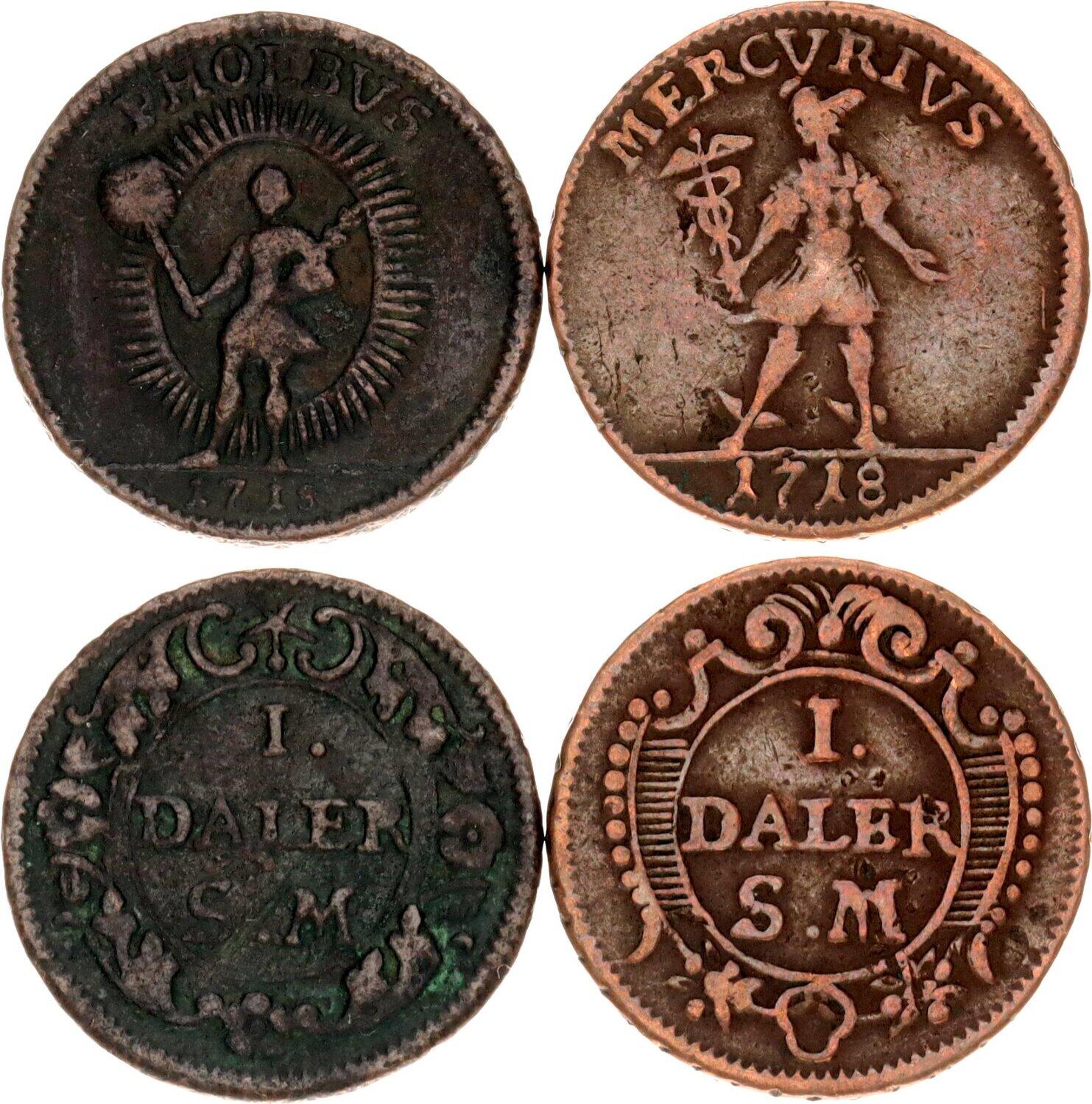 CoinArchives.com Search Results : kupfer schweden daler