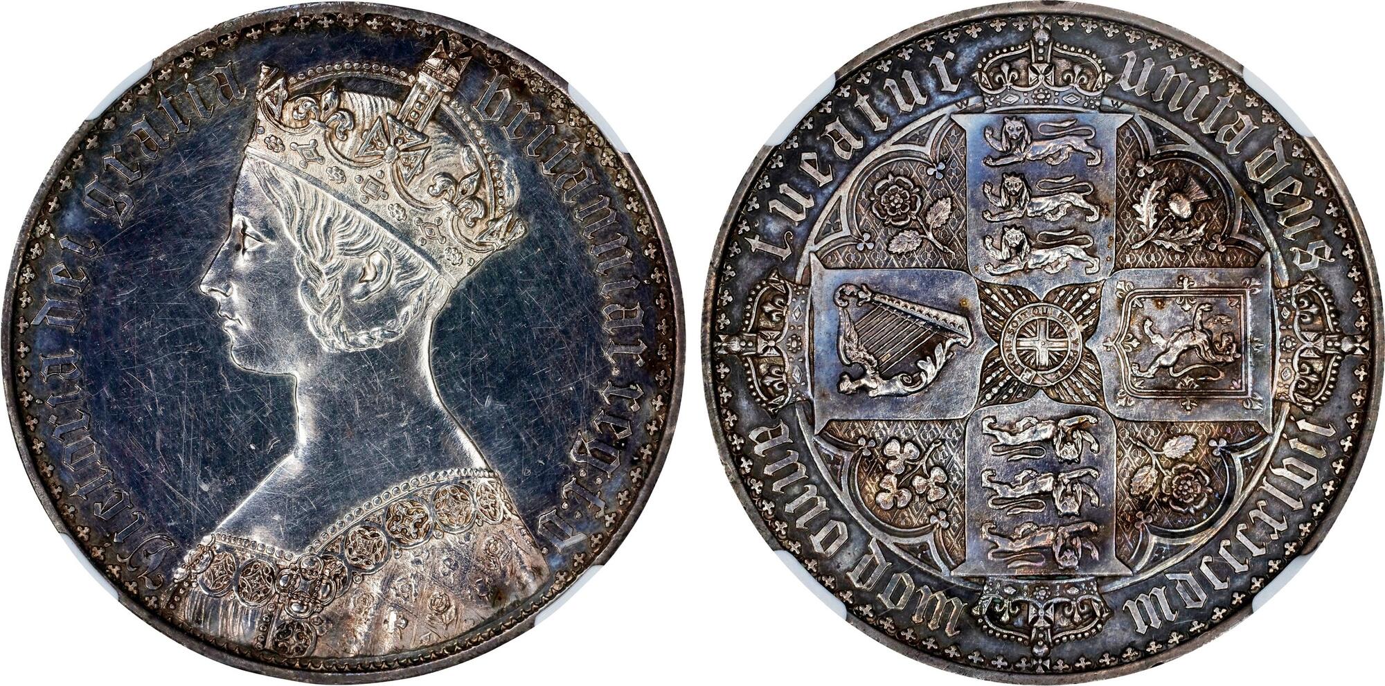 1851 アイルランド INA 銅貨 PCGS PR67RD ゴシッククラウン CoinArchives.com Search Results : 1847 gothic crown