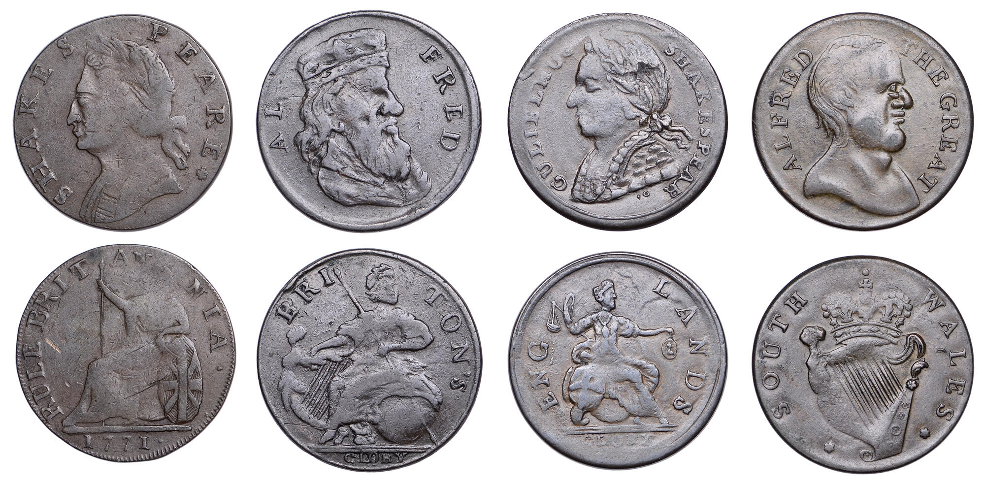 CoinArchives.com Search Results : shakespeare