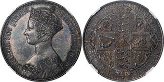 (1851年)イギリス Crown PCGS PR68RD CAM ゴシック銅貨 CoinArchives.com Search Results : 1847 gothic crown