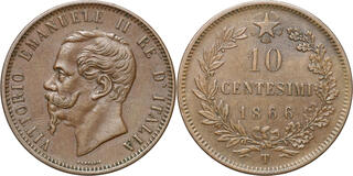 CoinArchives.com Search Results : 10 Centesimi 1866