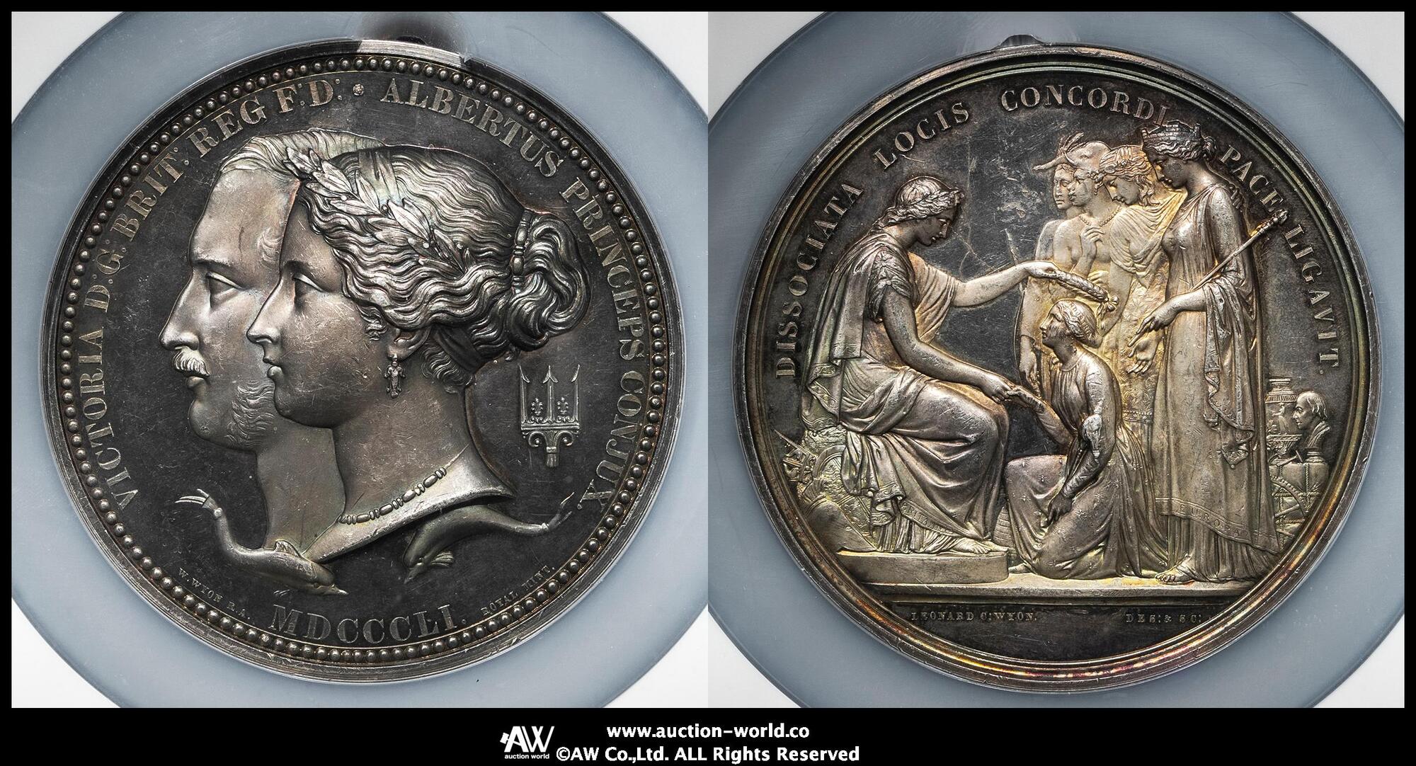 1844 イギリス フランス王ルイ・フィリップ & ビクトリア女王 メダル 1844 Visit Of King Louis Philippe To Queen Victory England