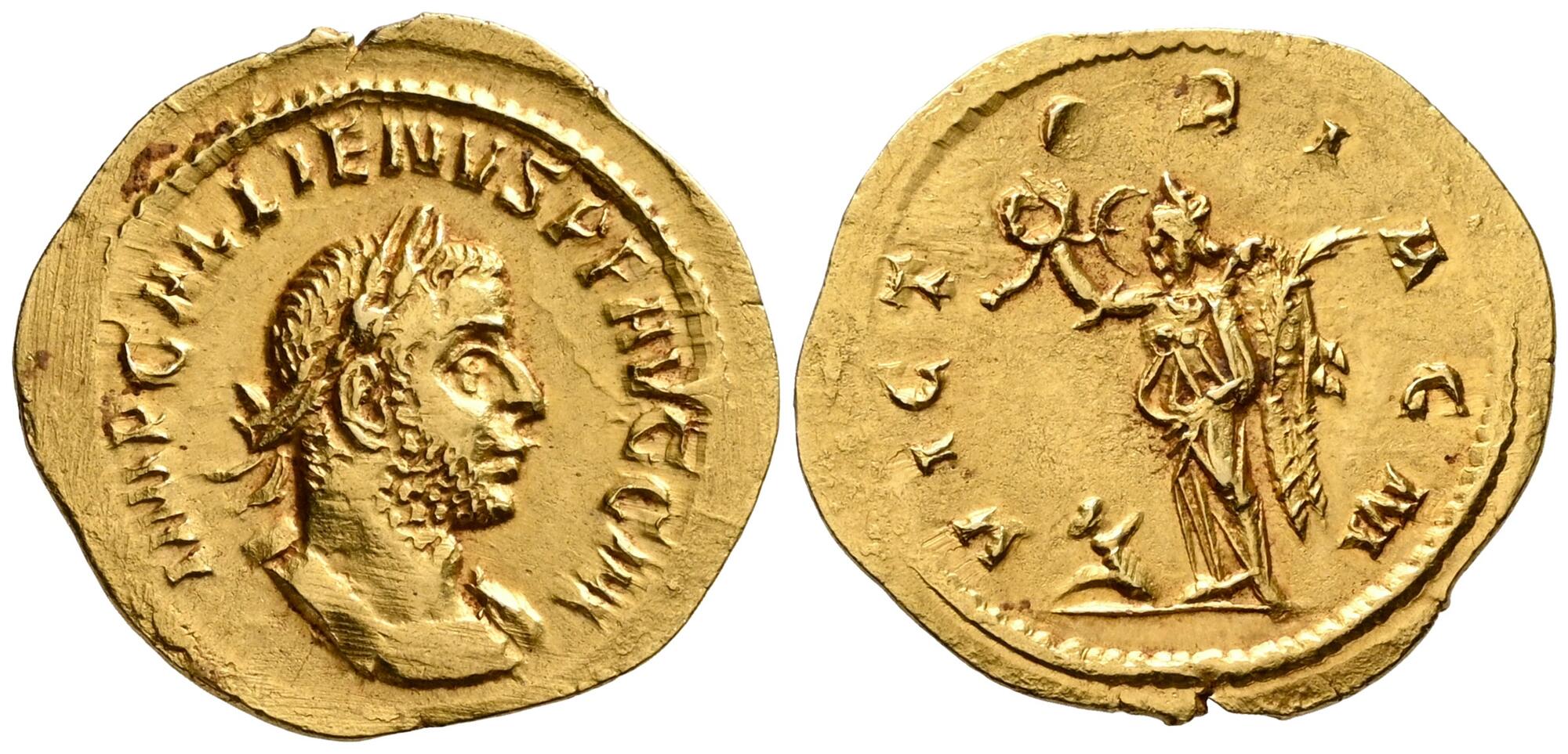 CoinArchives.com Search Results : gallien and aureus