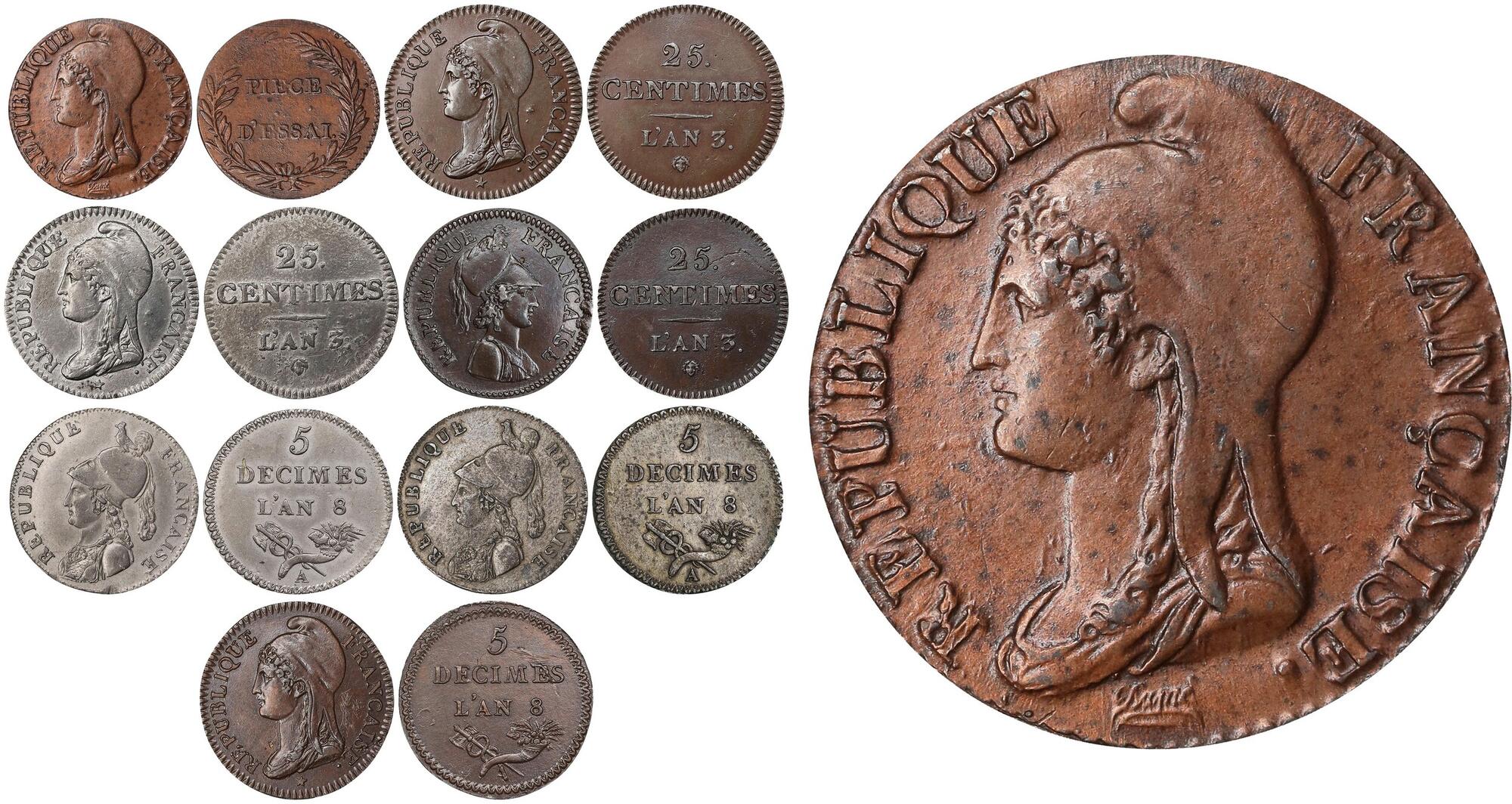 CoinArchives.com Search Results : decimes