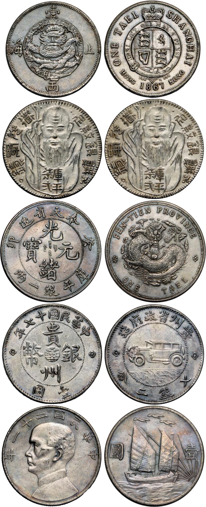 CoinArchives.com Search Results : guizhou dollar