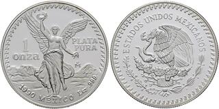 [PCGS]メキシコ1991年独立の天使1onzaLibertad銀貨 9361 1991-Mo 1 OZ PCGS MS69 SILVER ONZA LIBERTAD MEXICO Type 2 KM