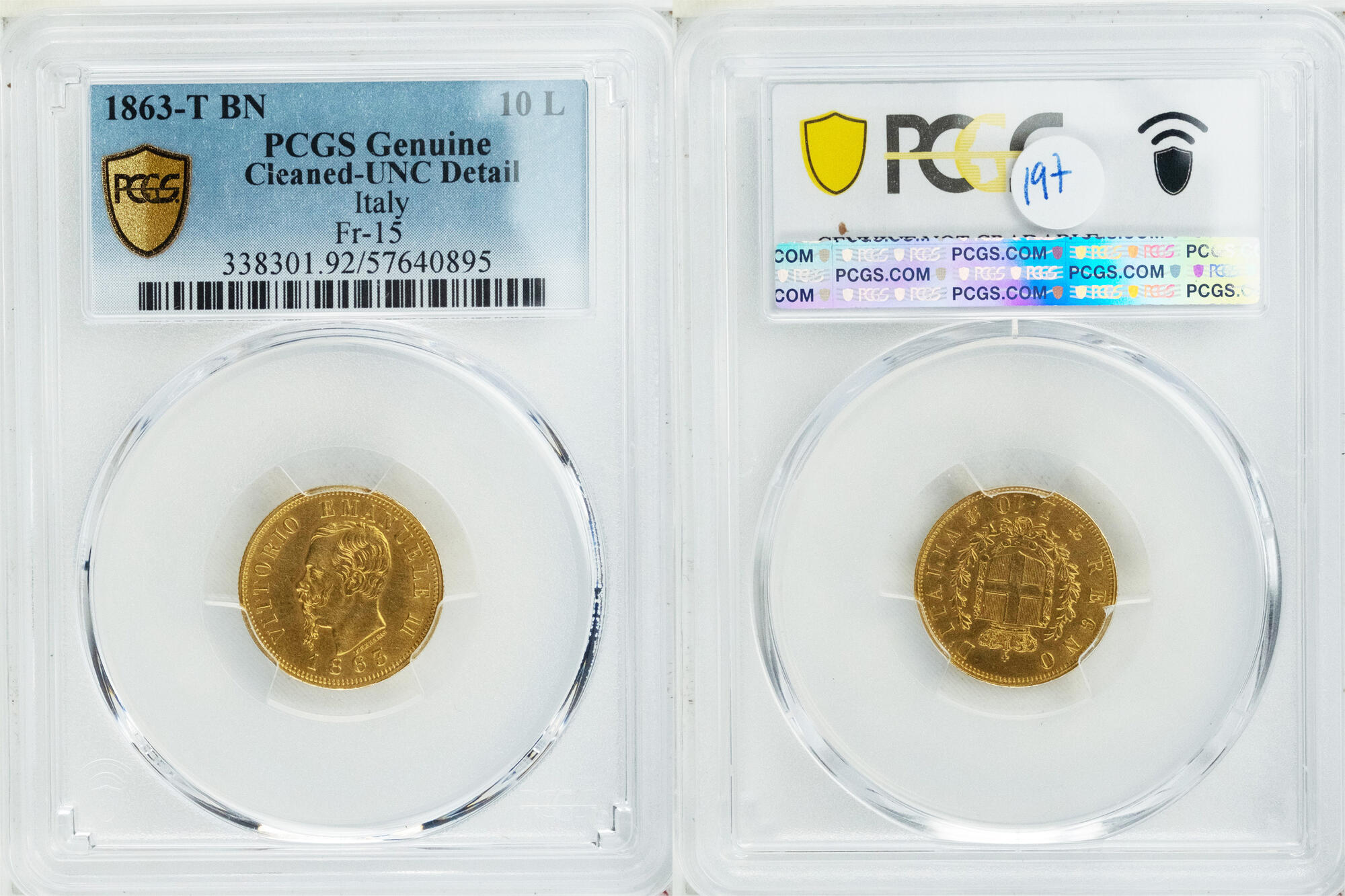 CoinArchives.com Search Results : 10 lire 1863, image size:2000x1333