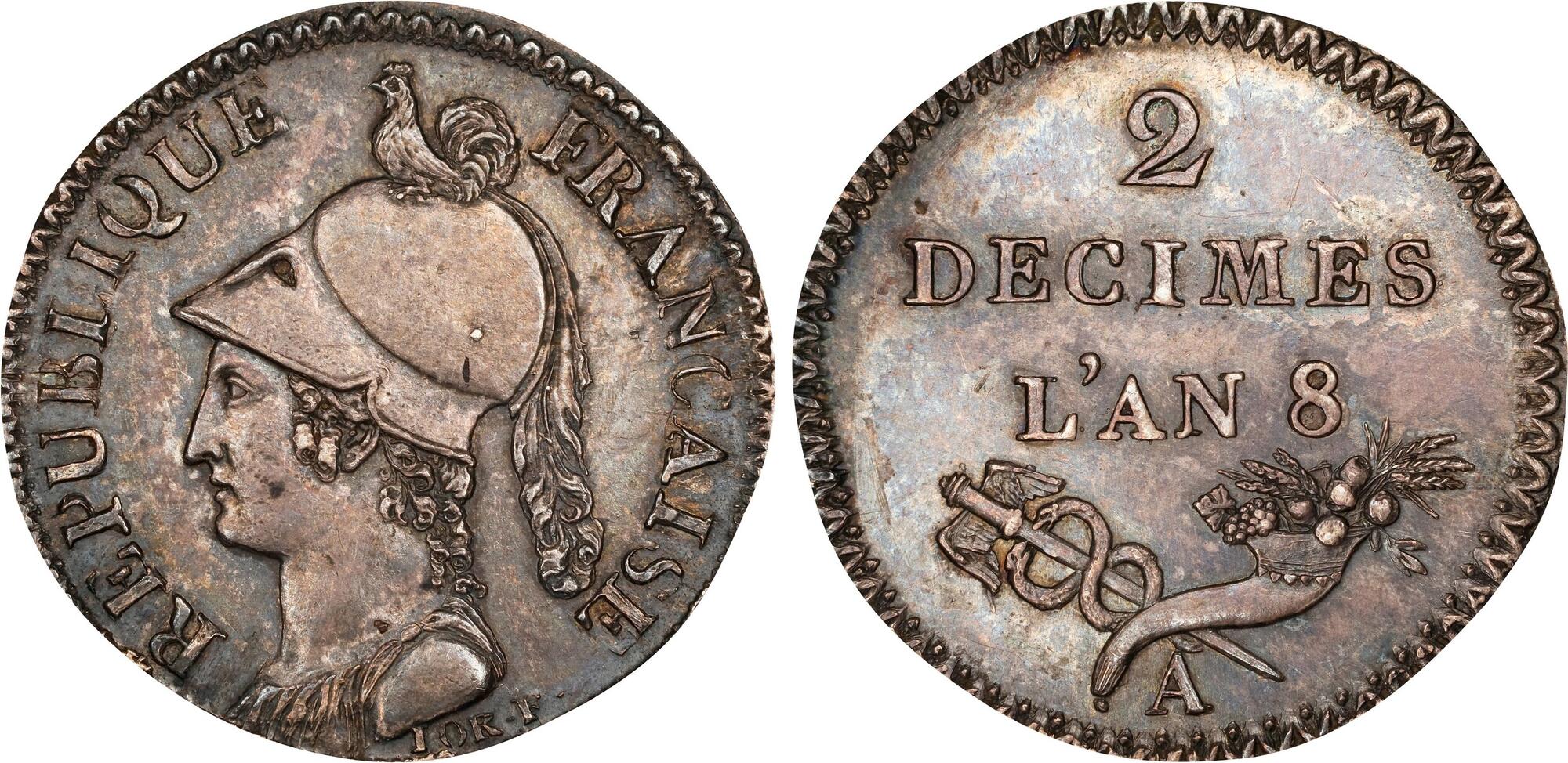 CoinArchives.com Search Results : decimes